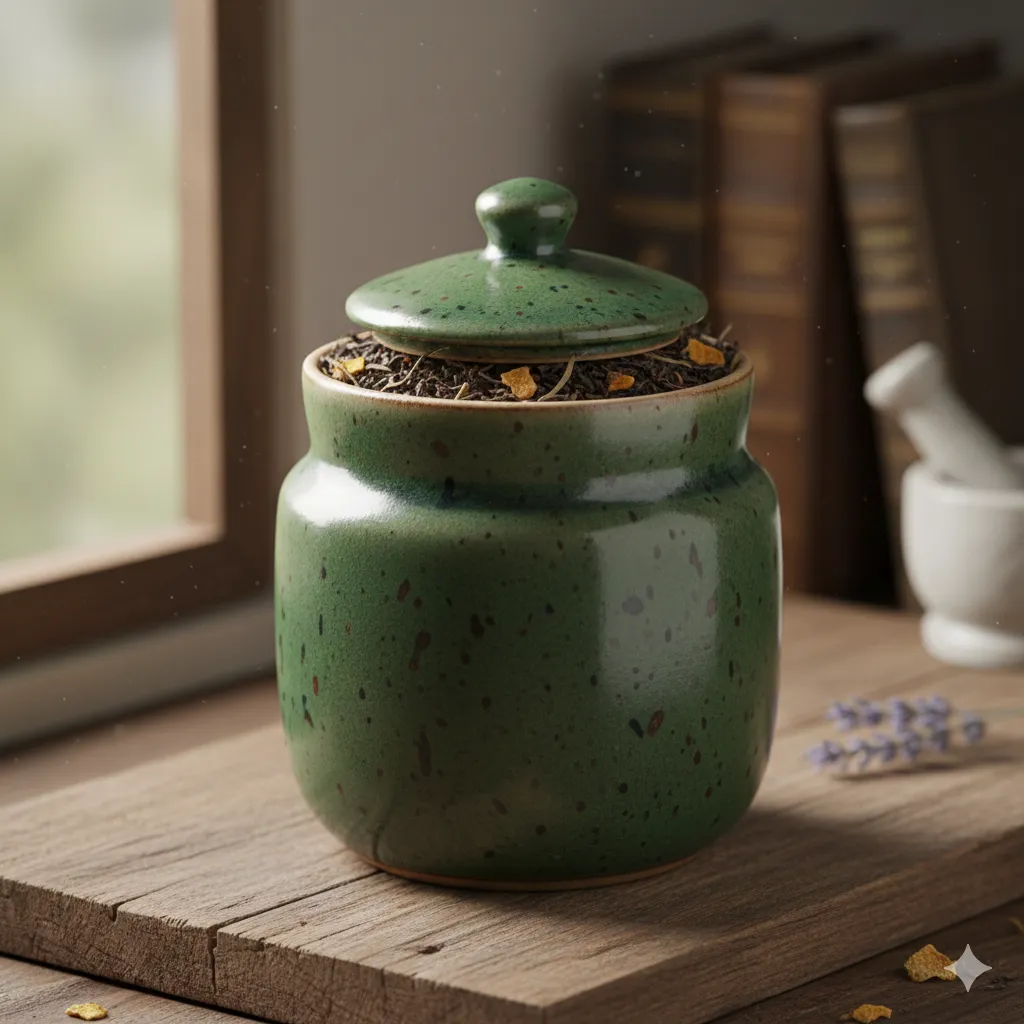 Ceramic vessel container